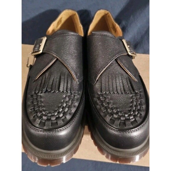 Doc Martens Ramsey Monk KLT Suede Monk Strap Suede Black 8 - Picture 3 of 5